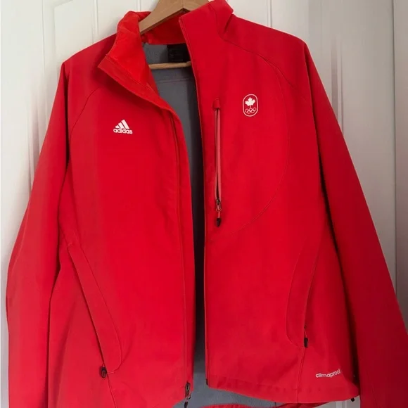 adidas Red Performance Jacket - Picture 2 of 3